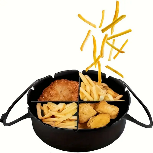 Форма силиконовая вкладыш раздельна для аэрогрилей и аэрофритюрниц Черный (HH-4 ) - фото 2 Форма силиконовая вкладыш раздельна для аэрогрилей и аэрофритюрниц Черный (HH-4 ) - фото 2