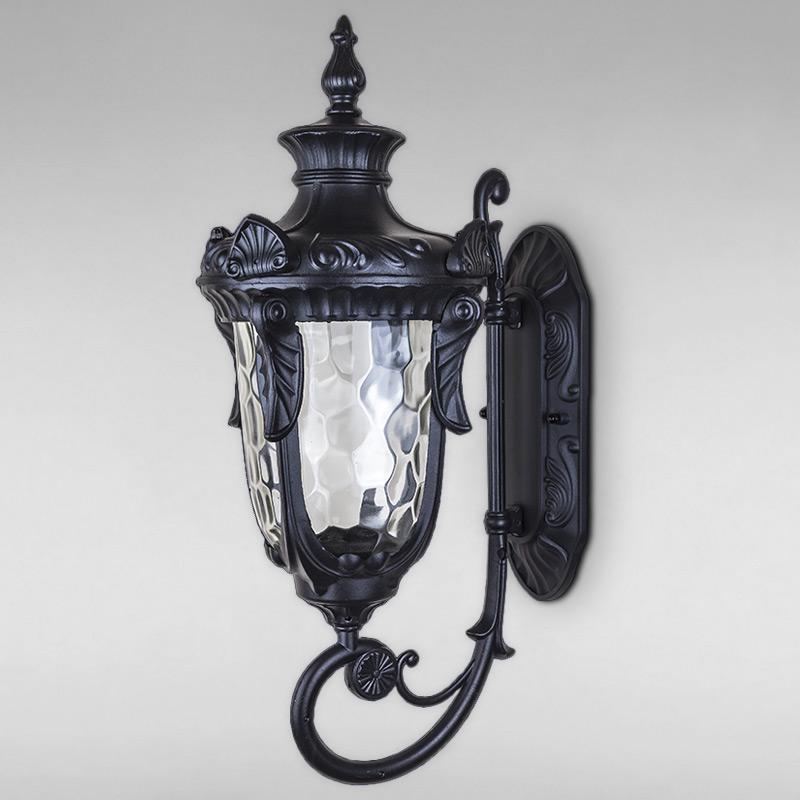 Вуличний настінний світильник LS-18041-M-W Чорний