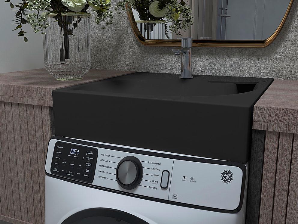 Умивальник на пральну машину Status Lif Black (14684755) - фото 3