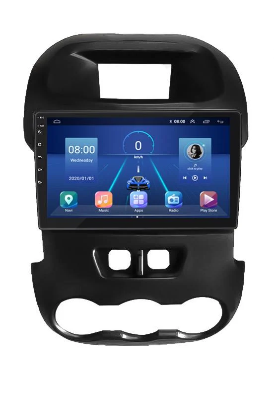 Автомагнитола штатная Lesko 4G/Wi-Fi/GPS/CarPlay для Ford Ranger III 2011-2015 4/64Gb 9" (1654369661)