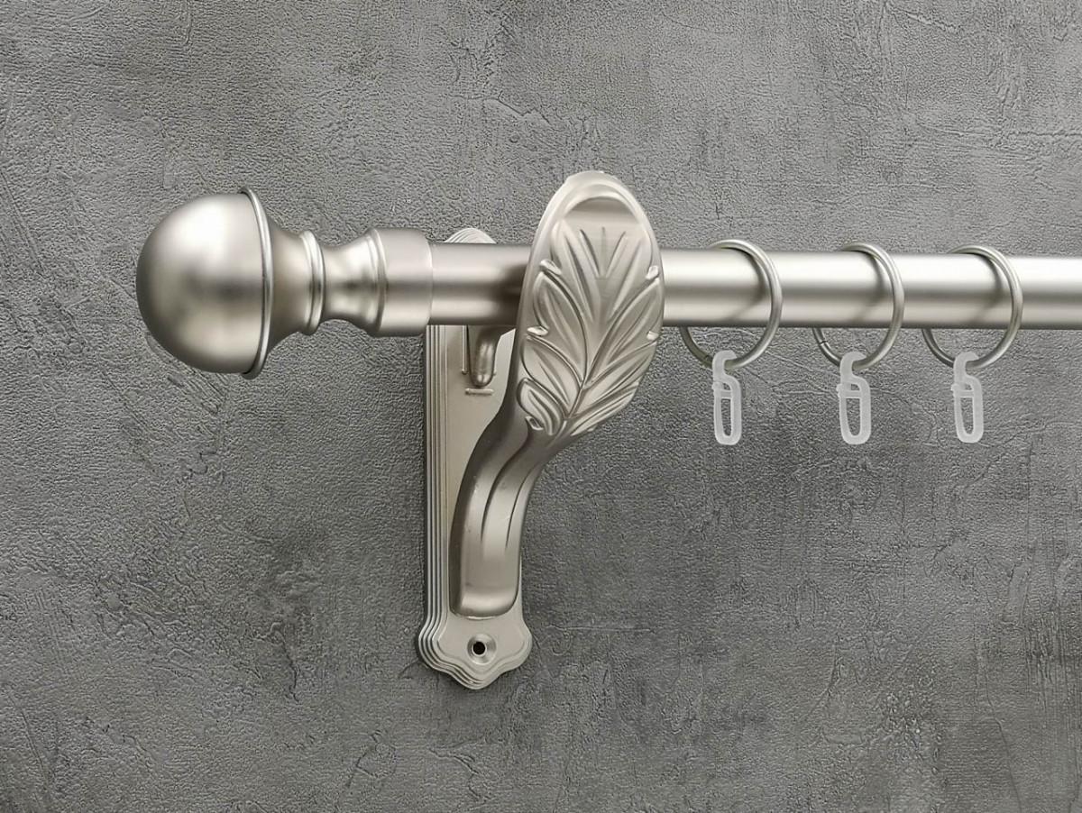 Карниз Quadrum Бостон гладкая штанга одинарный ретро 25 мм 200 см Сатин (272288161)