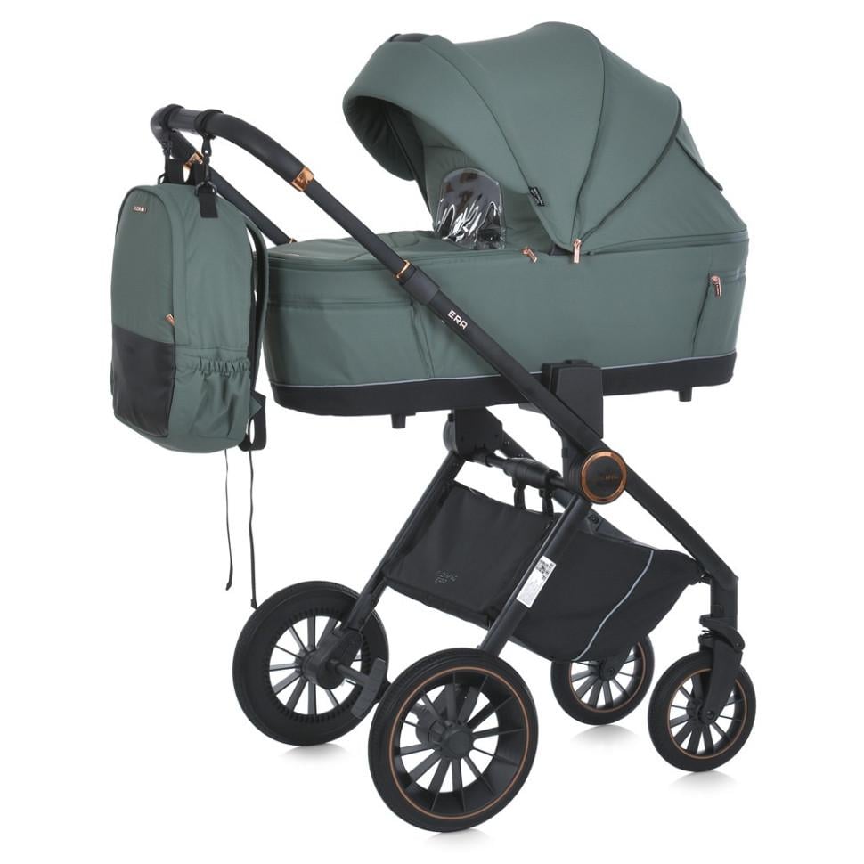 Коляска El Camino 4 колеса алюміній універсальна 2в1 люлька Зелений (ST-246-K-48)