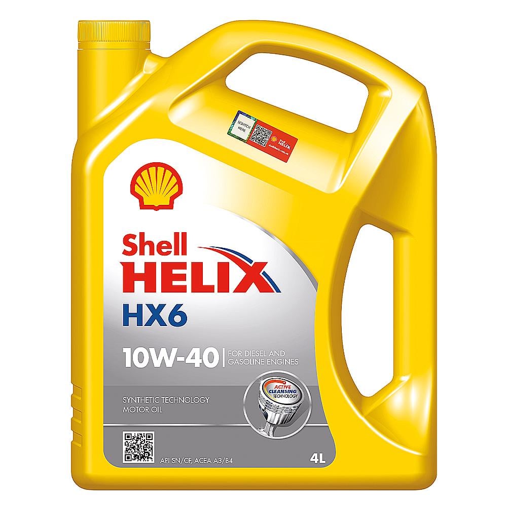 Моторное масло Shell Helix HX6 10W-40 4 л