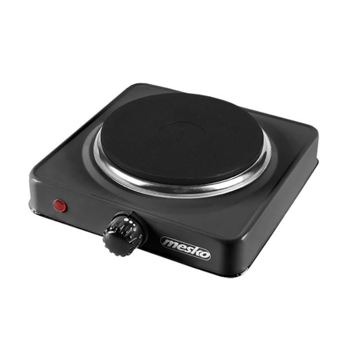Плита електрична настільна Mesko MS 6508 переносна на 1 конфорку 1 кВт Чорний