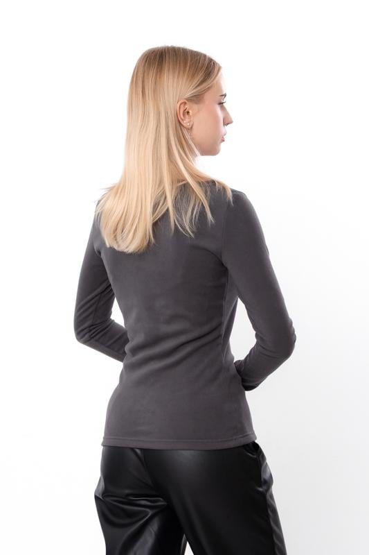 Лонгслів теплий жіночий однотонний приталений Носи Своє р. 54 Графітовий (8380-113) - фото 2 Лонгслів теплий жіночий однотонний приталений Носи Своє р. 54 Графітовий (8380-113) - фото 2