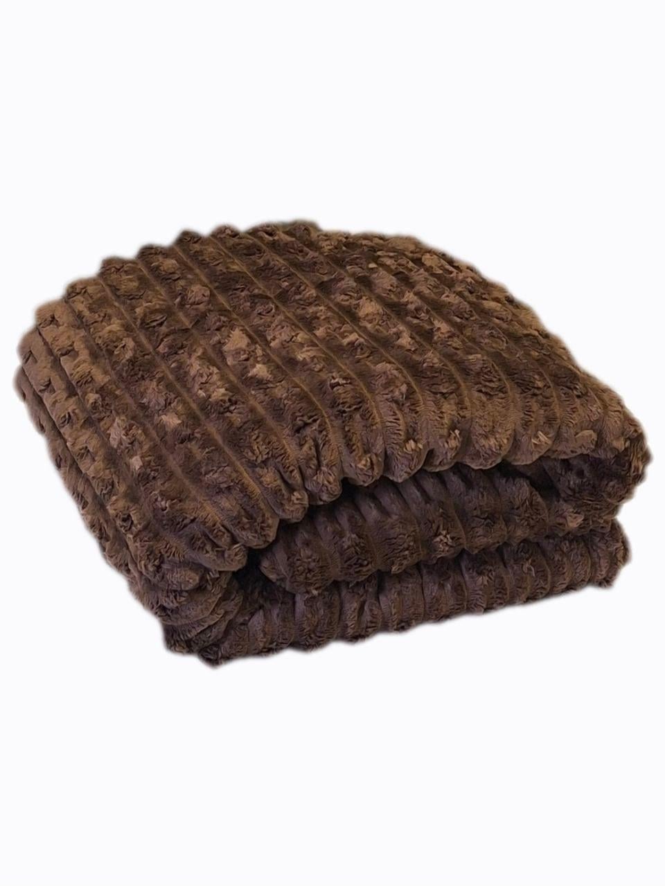 Плед флисовый Solafa 200x230 см Шоколадный (2261)