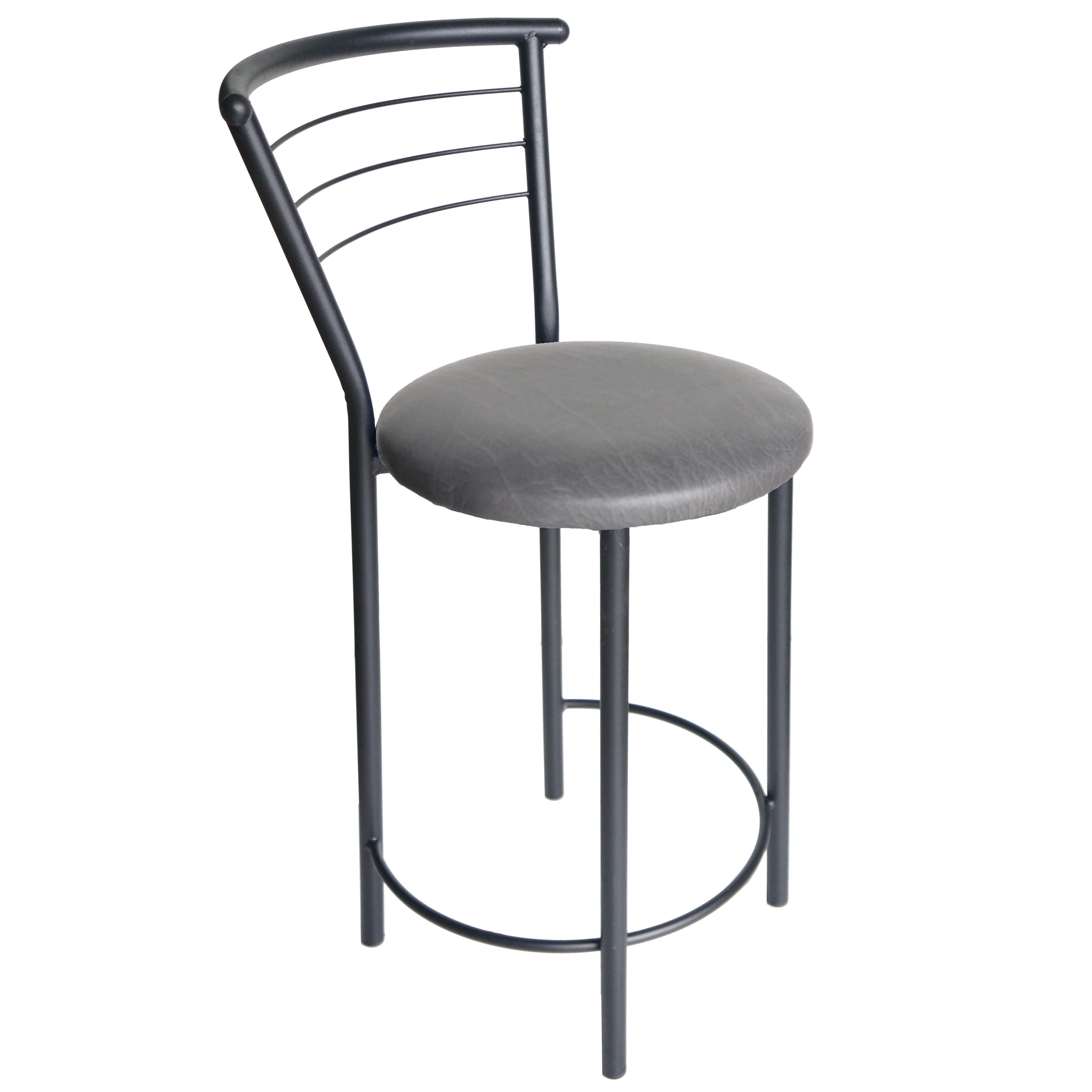 Полубарный стул АНТ Марко кожзаменитель Черный/Серый (U24441-88)