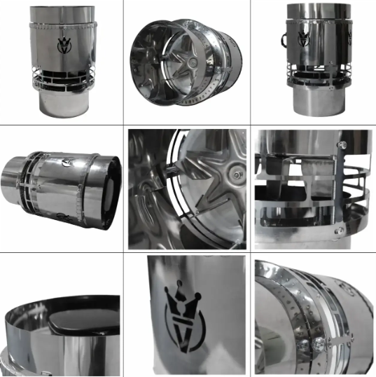 Дымосос на трубу VMR 200 1050 м3/ч 300 Па крышный/термостойкий гибридный/нержавейка - фото 3 Дымосос на трубу VMR 200 1050 м3/ч 300 Па крышный/термостойкий гибридный/нержавейка - фото 3