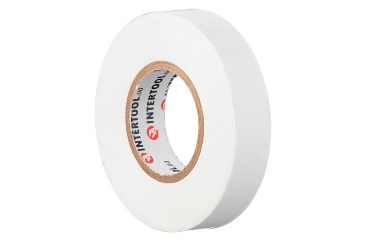 Стрічка ізоляційна Intertool 25 м x 17 x 0,15 мм 10 шт. Білий (IT-0063)