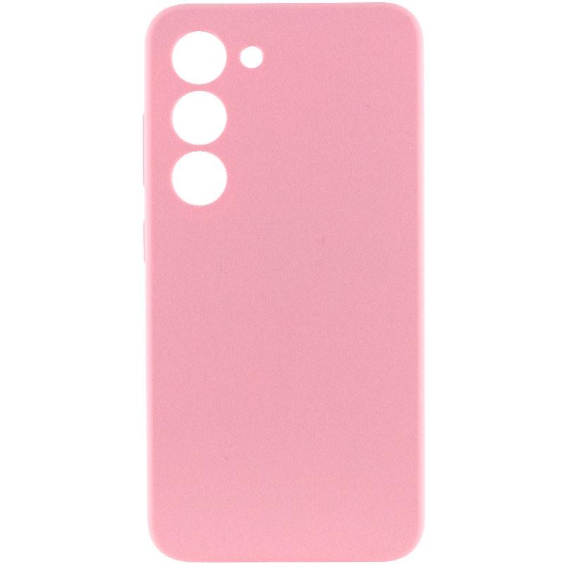 Противоударный чехол Silicone Cover Lakshmi Full Camera (AAA) для Samsung Galaxy S24+ Розовый / Light pink