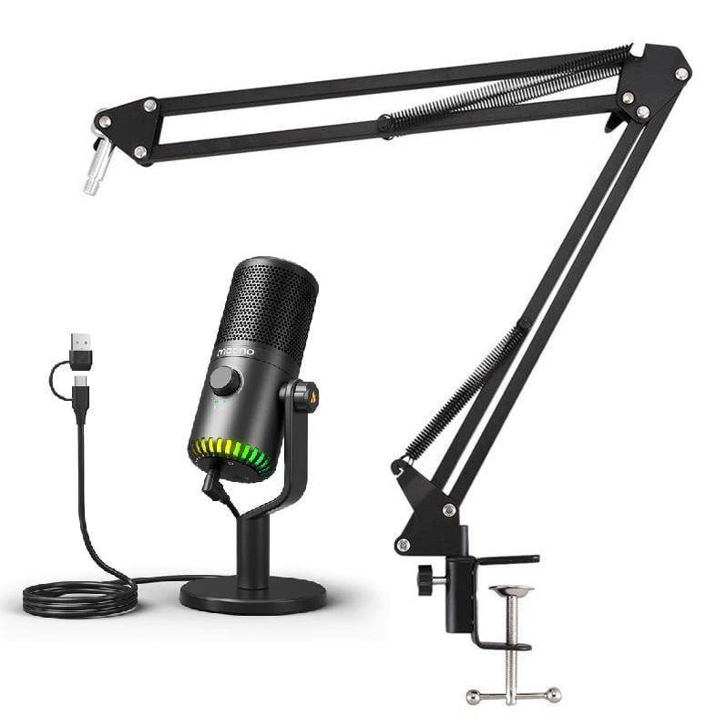Микрафон Maono DM30 конденсаторный USB/Type-C микрофон c RGB подсветкой + стойка пантограф