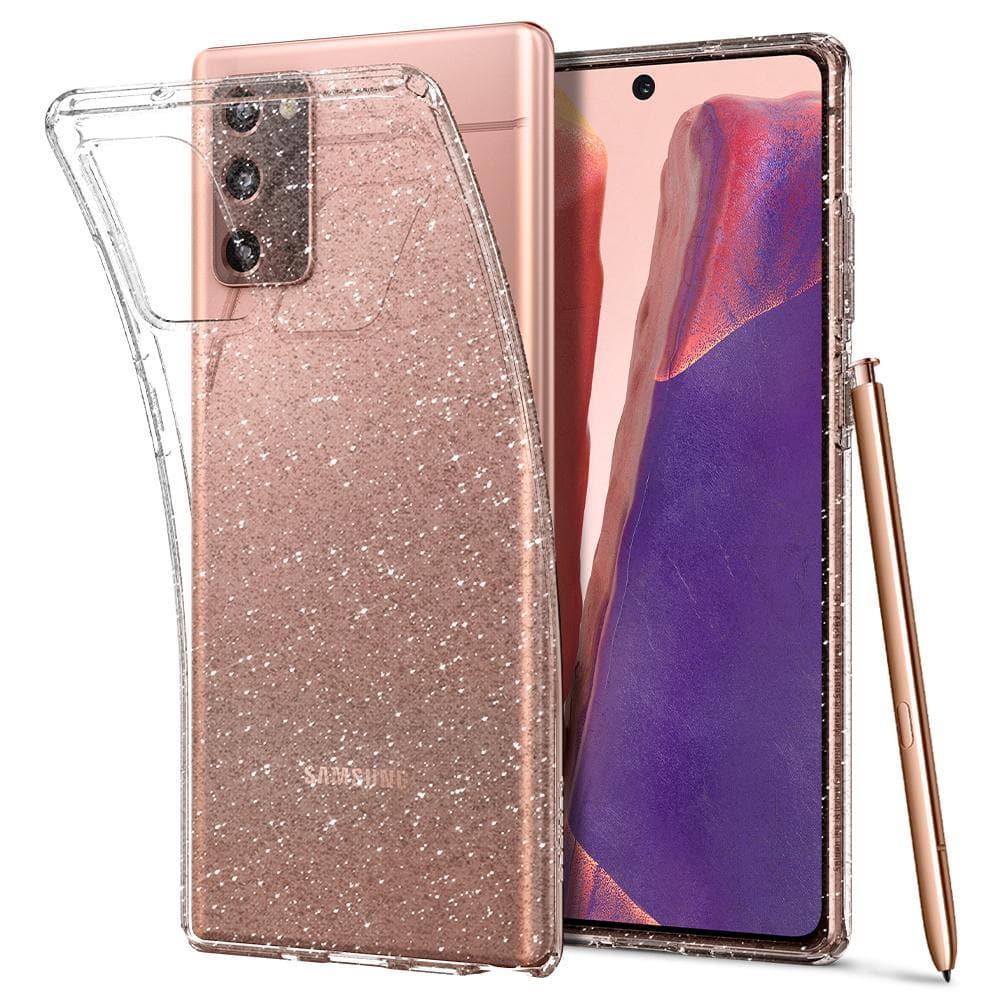 Чехол прозрачный с блестками Spigen Liquid Crystal Glitter ACS01416 для Samsung Galaxy Note 20 (6.7") Crystal Quartz Чехол прозрачный с блестками Spigen Liquid Crystal Glitter ACS01416 для Samsung Galaxy Note 20 (6.7") Crystal Quartz