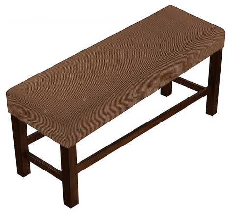 Чехол для скамьи Slavich из трикотажного жаккарда L Кофейный
