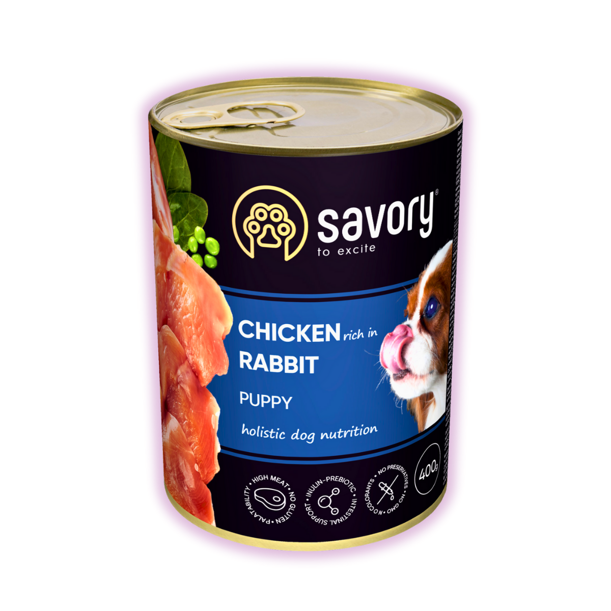 Корм влажный для щенков Savory паштет с курицей и кроликом для всех пород 400 г х 6 шт. (29747834) Корм влажный для щенков Savory паштет с курицей и кроликом для всех пород 400 г х 6 шт. (29747834)