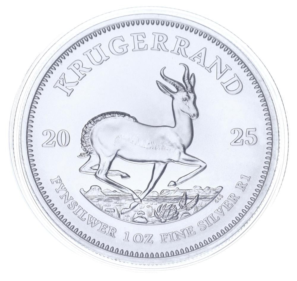 Колекційна монета ПАР 1 крюгерранд 2025 срібло UNC Тварина-Антилопа 1 унція/31,1 г (М21167)