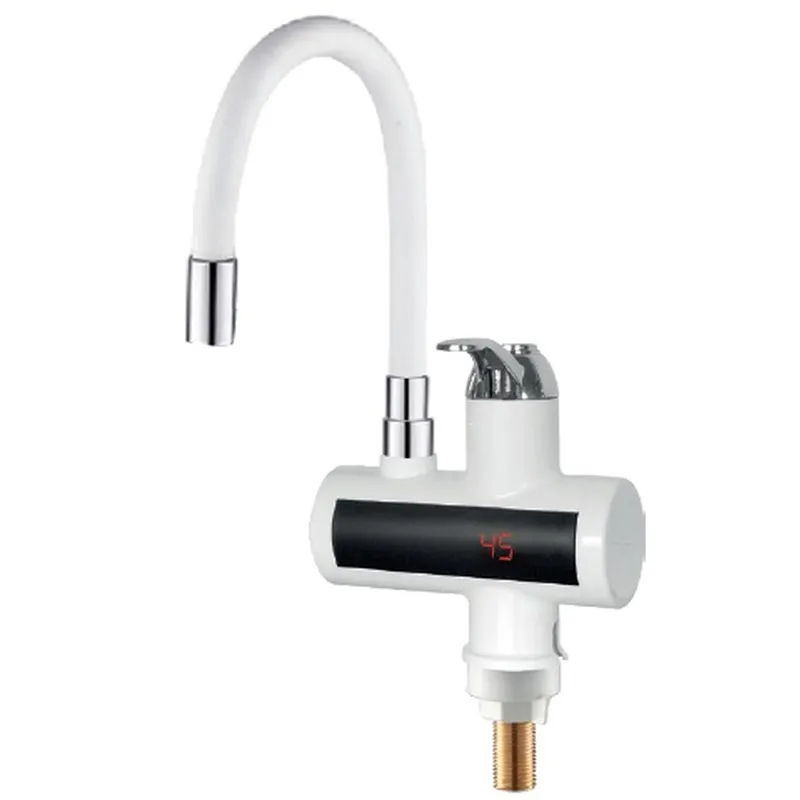 Проточный водонагреватель Zerix ELW21-EF-White 3,3 kW с индикатором температуры силиконовый излив (2506136089)