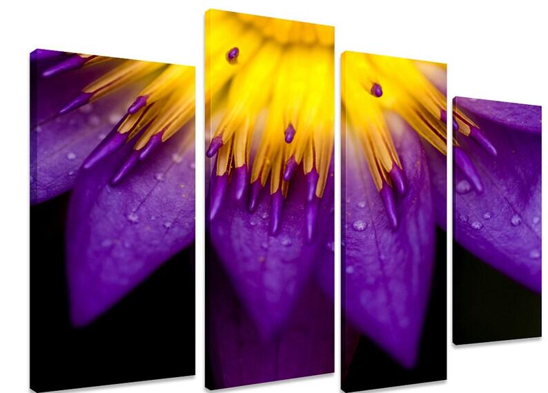 Модульная картина KIL Art Природа Яркий цветок на холсте из четырех частей 129x90 см (M4_L_387)