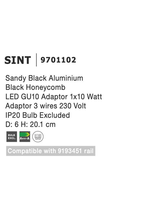 Прожектор трековый Nova Luce Sint (9701102) - фото 4 Прожектор трековый Nova Luce Sint (9701102) - фото 4