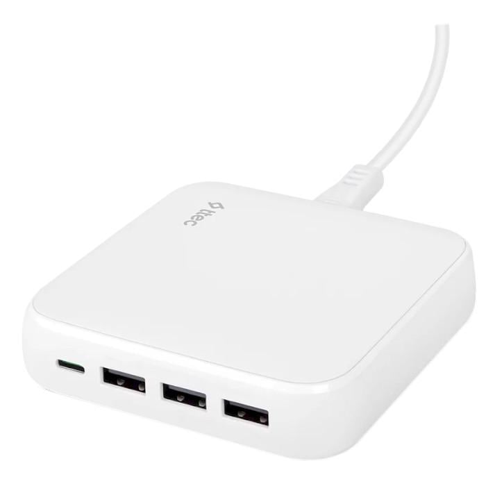 Зарядний пристрій Ttec 65 Вт GaN Quattro для одночасної зарядки 4 пристроїв Білий (29517905)