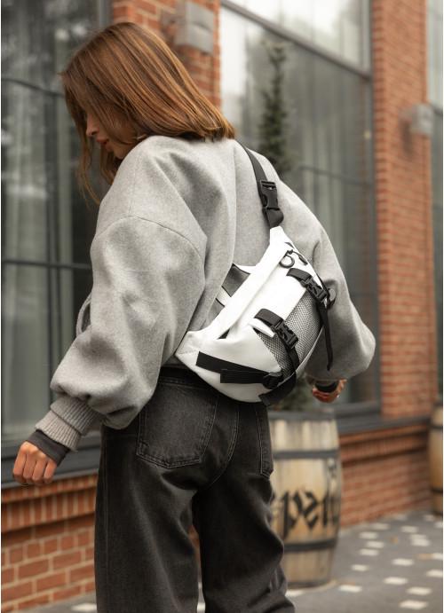 Бананка женская Sambag кожаная водостойкая Белый (28524125) - фото 3