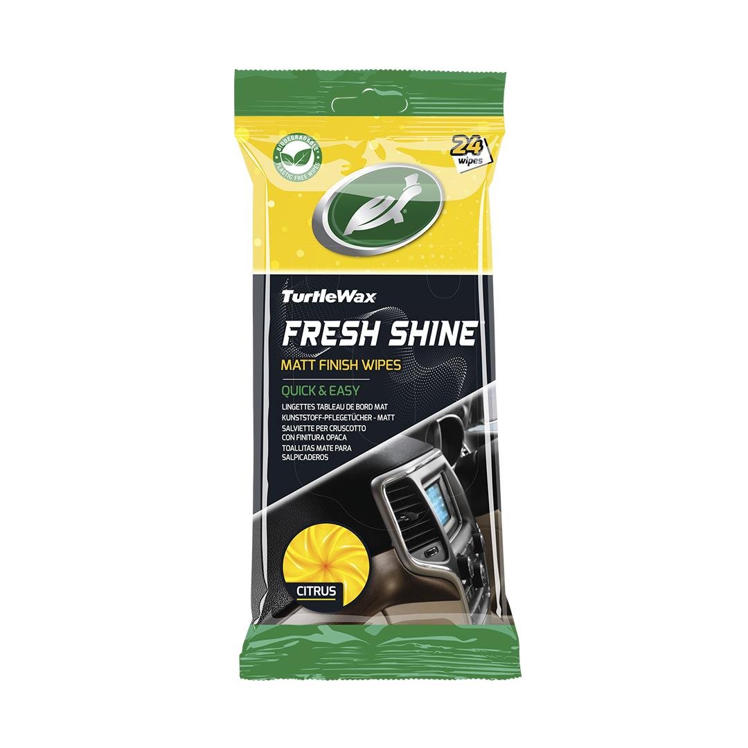 Серветки для салону TURTLE WAX FRESH SHINE Цитрус матові 24 шт. (54096)