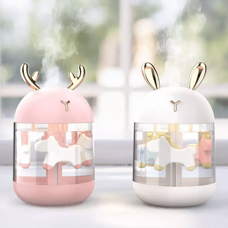 Нічник-зволожувач повітря Mommy Bag Карусель USB 300 мл Рожевий (111143) - фото 14