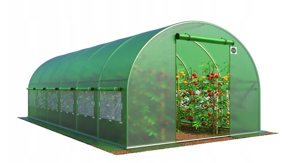 Теплиця садова Bonro UP-18м² з вікнами з армованою плівкою Зелений (SI-UP18GR)