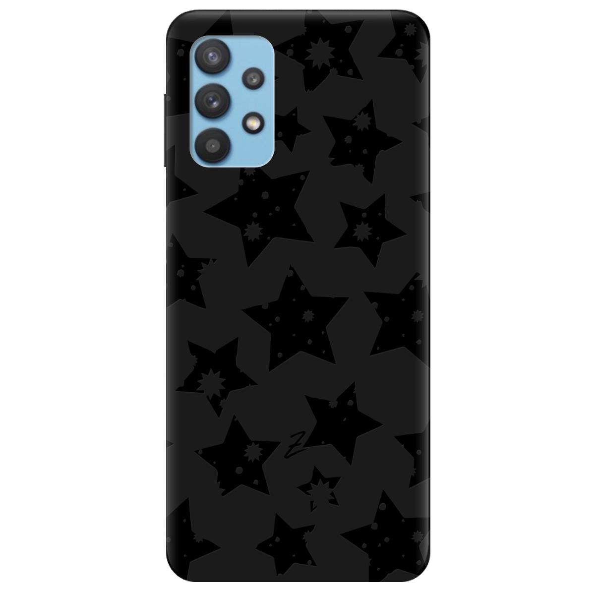 Силиконовый чехол Zorrov для Samsung Galaxy A32 - Black Star (15500050154123340)