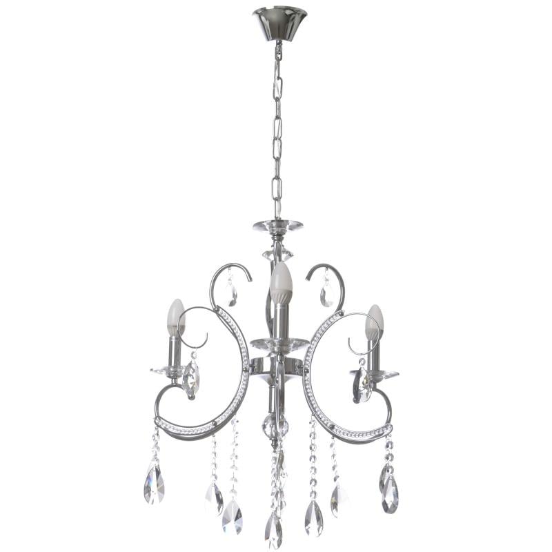 Люстра свеча подвесная прованс хрустальная Brille BCL-660S/3 E14 CH