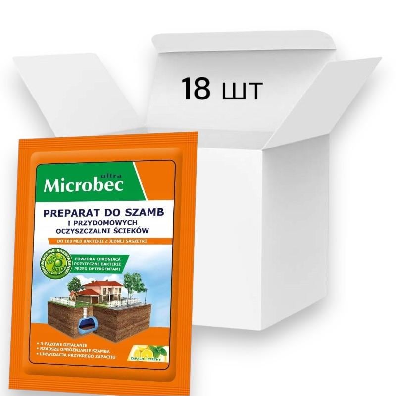 Засіб для вигрібних ям та септиків Microbec ultra 18 шт. 25 г - фото 2