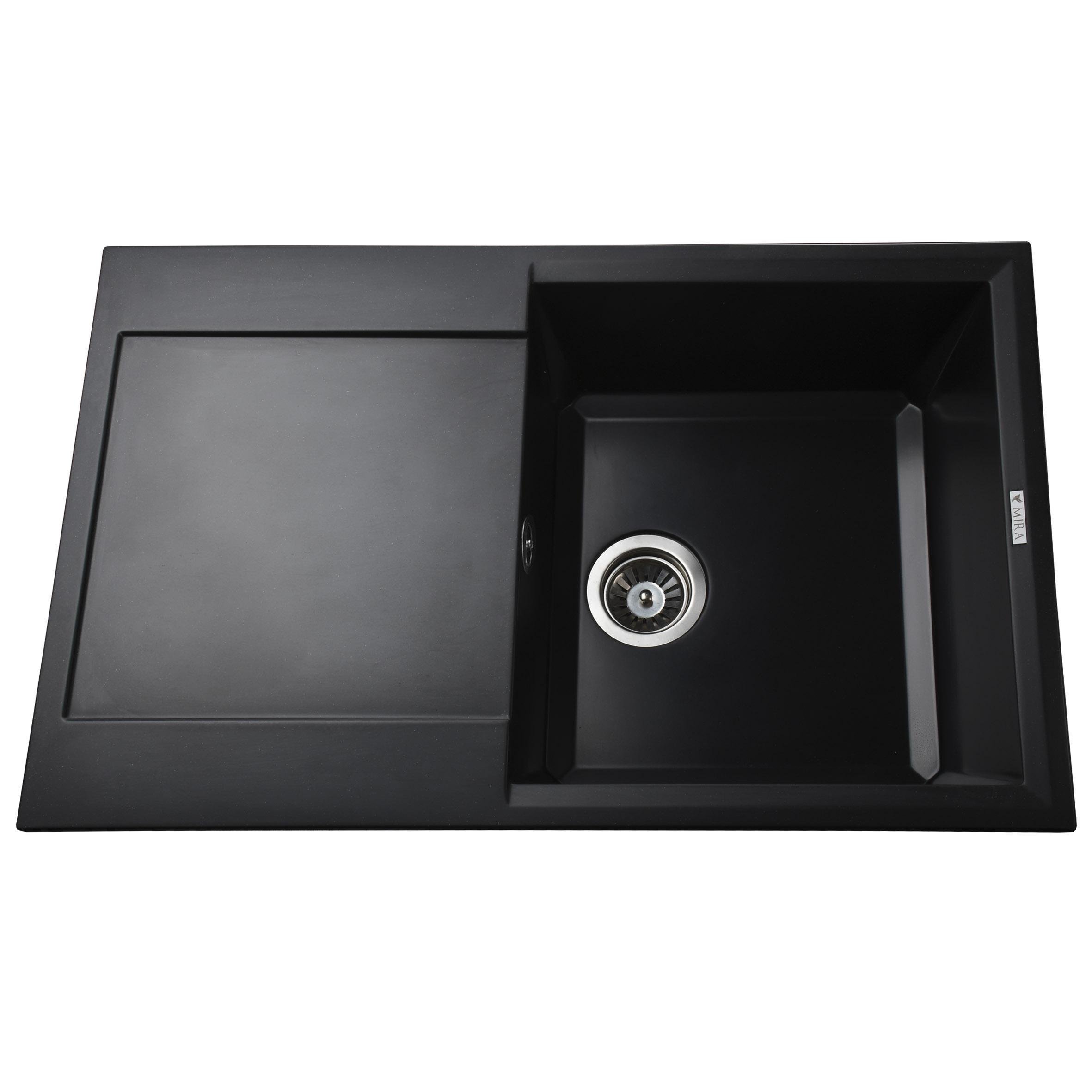 Мойка для кухни гранитная Mira Konia 790х500 мм Черный (000028785)