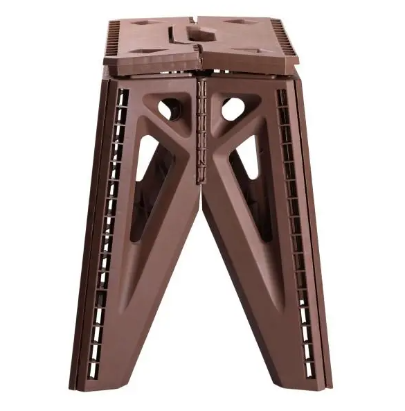 Табурет складной пластиковый 29,5х19,5 см Коричневый - фото 3 Табурет складной пластиковый 29,5х19,5 см Коричневый - фото 3