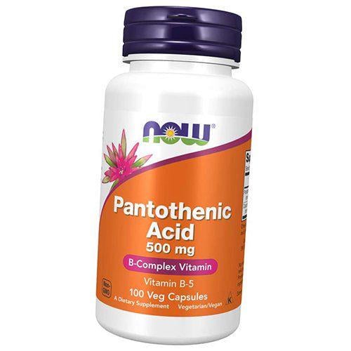 Кислота пантотеновая Pantothenic Acid 500 100 вег. капс. (36128067)