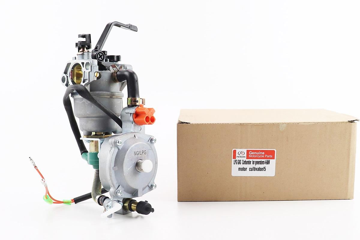 Газовый карбюратор LPG к генераторам рычажный механизм 173F/177F/182F/188F/190F 4-6 кВт - фото 2