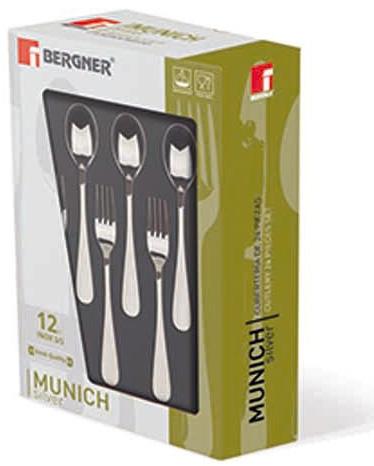 Набор десертных приборов Bergner Munich 12 пр. на 6 персон (BG-5138-SL) - фото 5 Набор десертных приборов Bergner Munich 12 пр. на 6 персон (BG-5138-SL) - фото 5