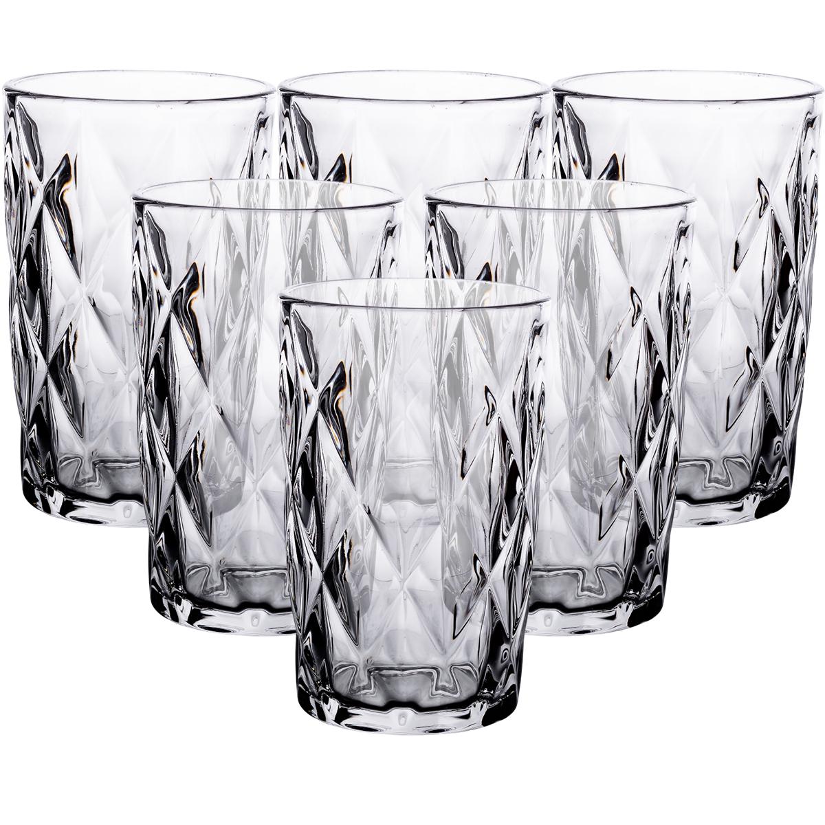 Набір склянок Lirmartur гранованих 6 шт. по 400 мл (HP-YH-63)