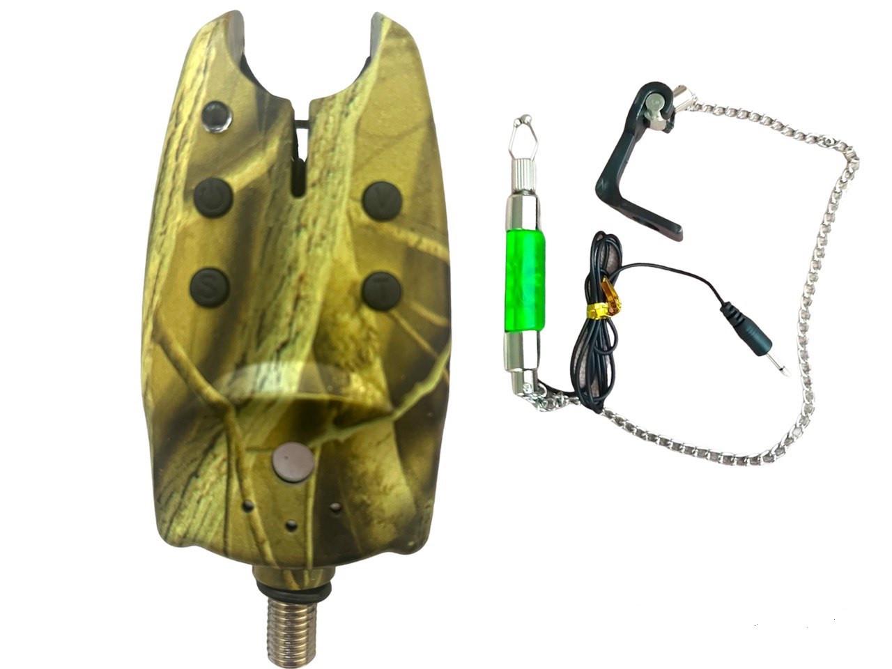 Сигнализатор поклевки TIANLONG TLI-07 со свингером на цепочке Зеленый (1737411063)