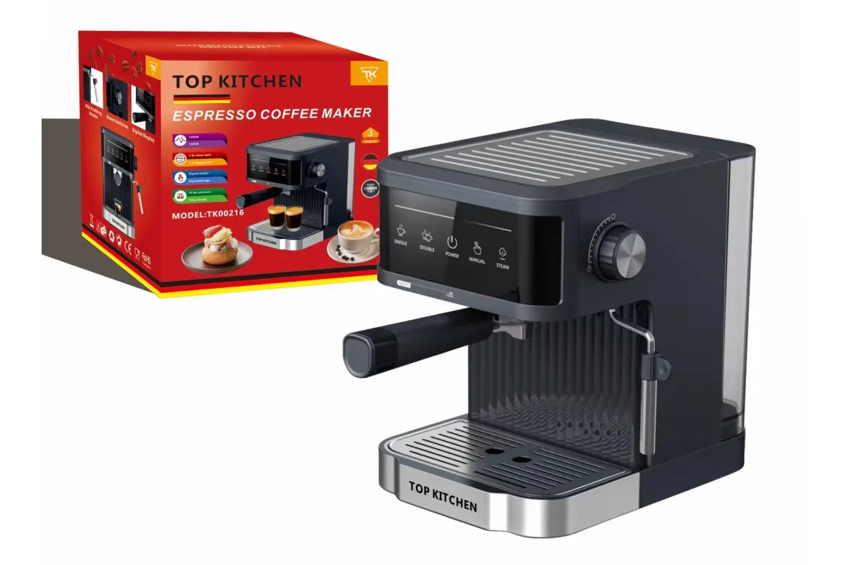 Кофеварка Top Kitchen Tk00216 Еспресо зі стимером 1500 Вт 15 бар (29090928)