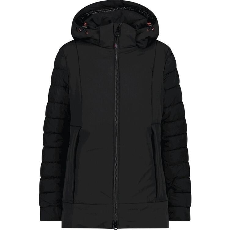 Куртка женская CMP JACKET LONG ZIP HOOD WATERPROOF M Черный (32K1516-U901)