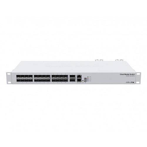 Комутатор Mikrotik CRS326-24S+2Q+RM 24хSFP+ 2хQSFP+ USB 1хRJ45 керований в стійку (575098) - фото 1