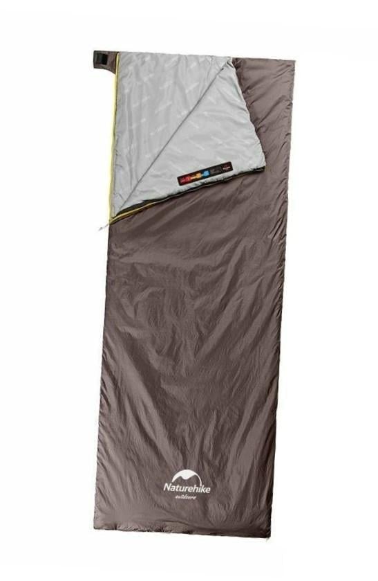 Спальник Naturehike Summer LW180 лівий 205 см Коричневий (NH21MSD09)