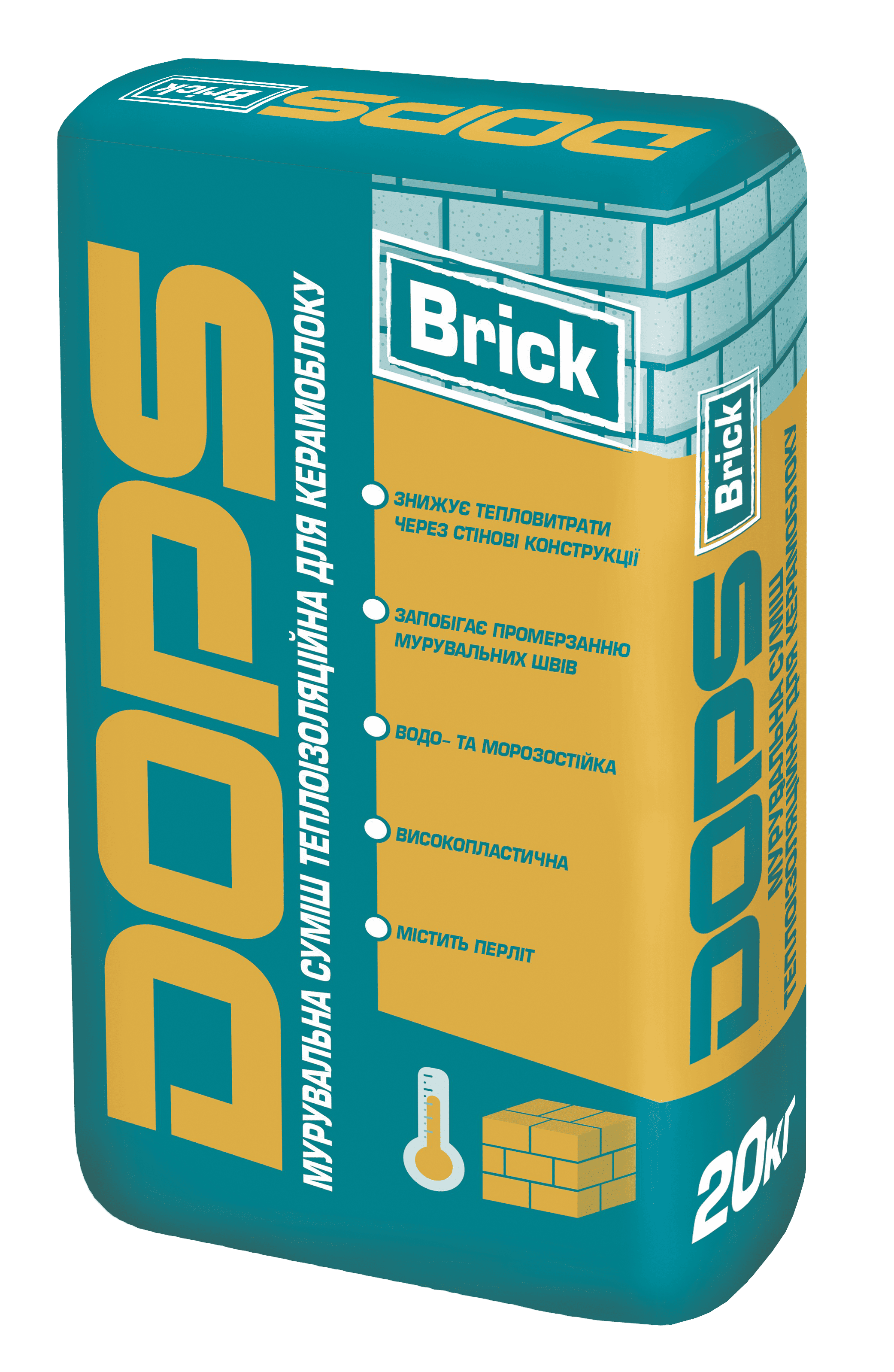 Смесь кладочная теплоизоляционная для керамоблока DOPS Brick 20 кг