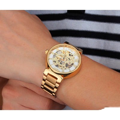 Годинник наручний унісекс Winner Round Gold (7211) - фото 6 Годинник наручний унісекс Winner Round Gold (7211) - фото 6