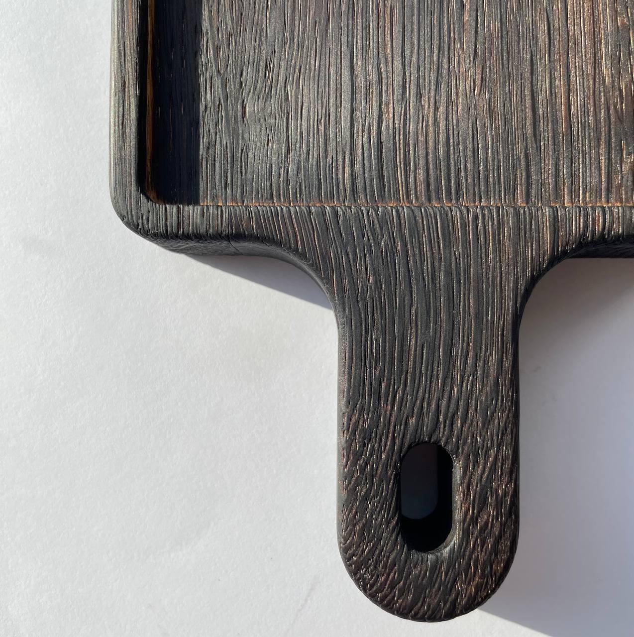 Доска обпаленая деревяная с ручкой для подачи блюд 13х20 см (9230036) - фото 5 Доска обпаленая деревяная с ручкой для подачи блюд 13х20 см (9230036) - фото 5