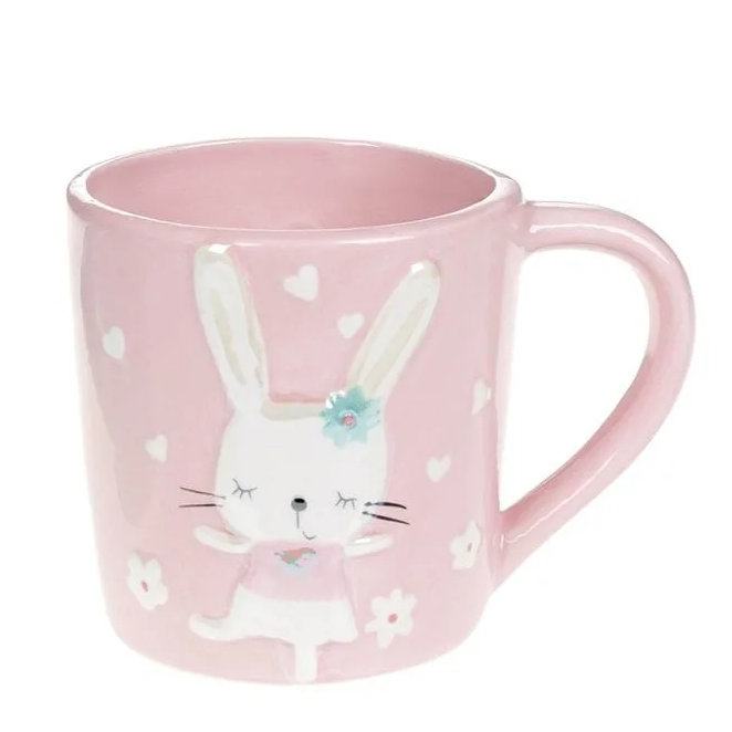 Чашка керамическая Flora Зайка 0,36 л 32050