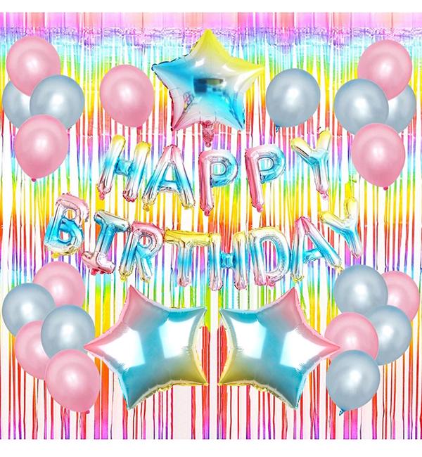 Праздничный набор воздушных шаров Party 25 предмета Color (10959427)