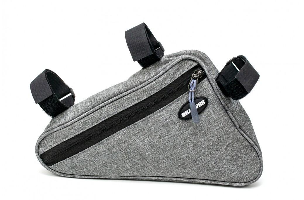 Велосумка BRAVVOS F-089 на раму трикутник вологозахисний Сірий (BIB-025)