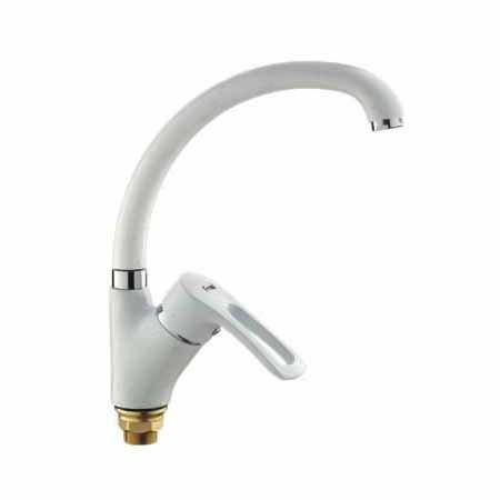 Змішувач для кухні Frap F4166-8 1034130 одноважільний Білий (102123) Змішувач для кухні Frap F4166-8 1034130 одноважільний Білий (102123)