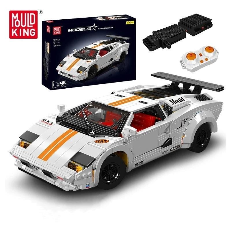 Конструктор детский Mould King TECHNIC Lamborghini Countach Машина на радиоуправлении для мальчика 1384 дет. (22773725) - фото 2