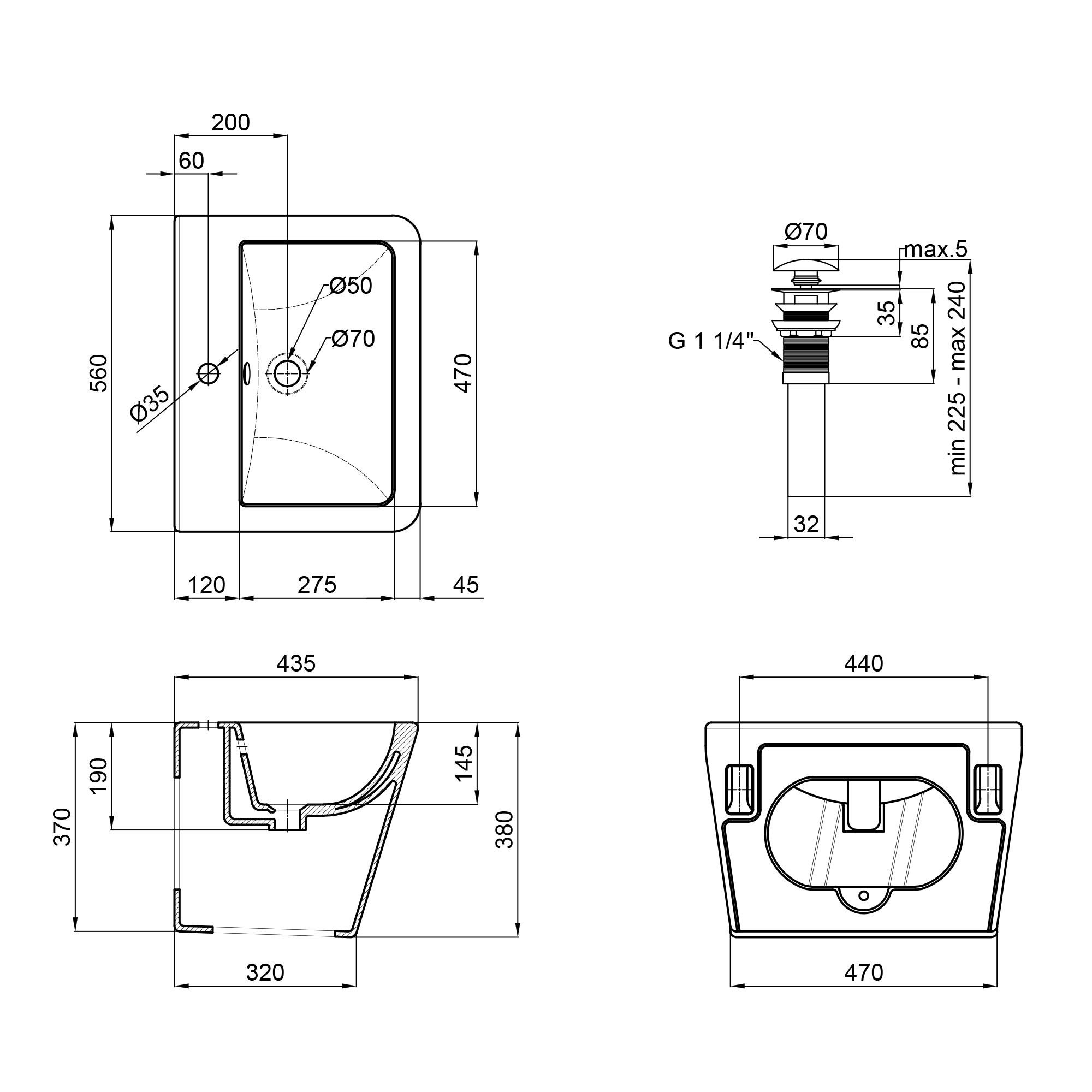 Умывальник подвесной Q-tap Tern QT1711003GW 560x435x380 мм Белый (98794) - фото 2